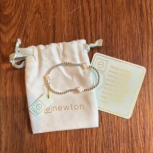 Newton Silver Beaded Bracelet